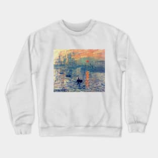 Impressions of Sunrise by Claude Monet Crewneck Sweatshirt